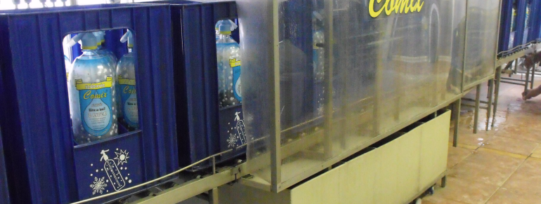 GM roller bin and bottle washing equipment